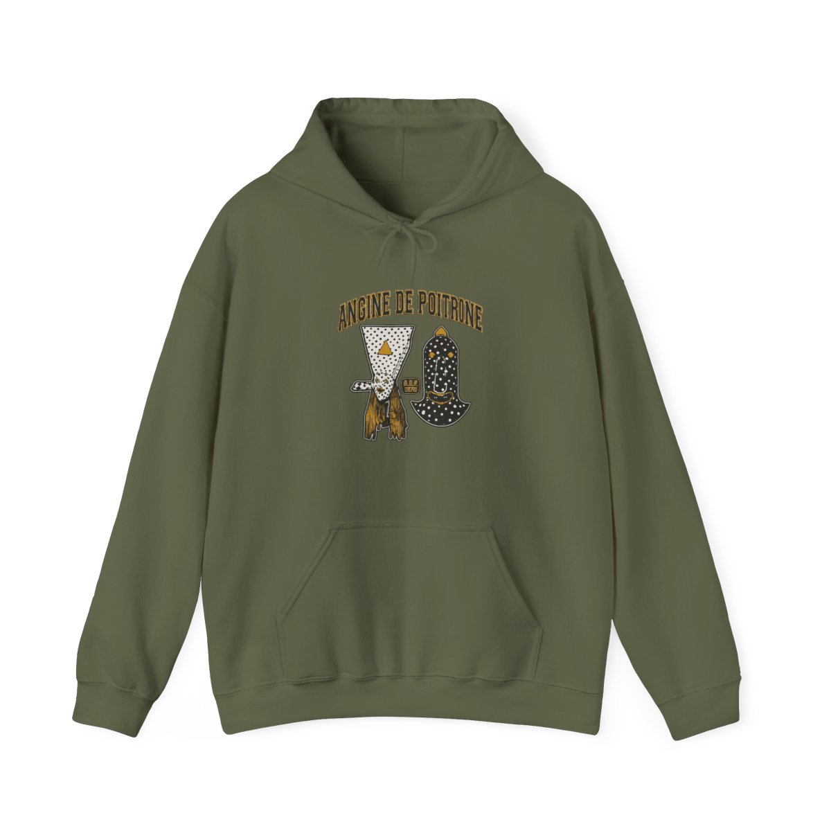 Angine De Poitrine Design - Premium Style Hoodie - alternate angle 3, merchandise