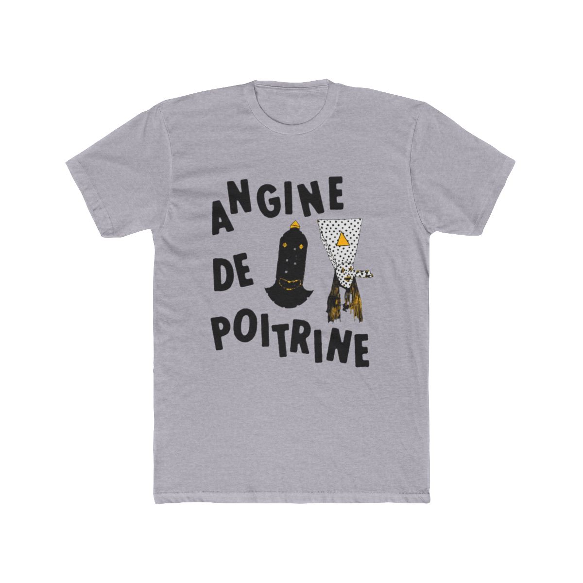 Angine de Poitrine - Mysterious Duo (Black Typography) T Shirt - alternate angle 3, merchandise