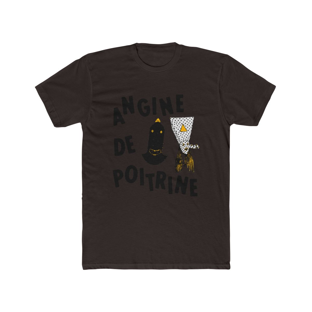 Angine de Poitrine - Mysterious Duo (Black Typography) T Shirt - alternate angle 2, merchandise