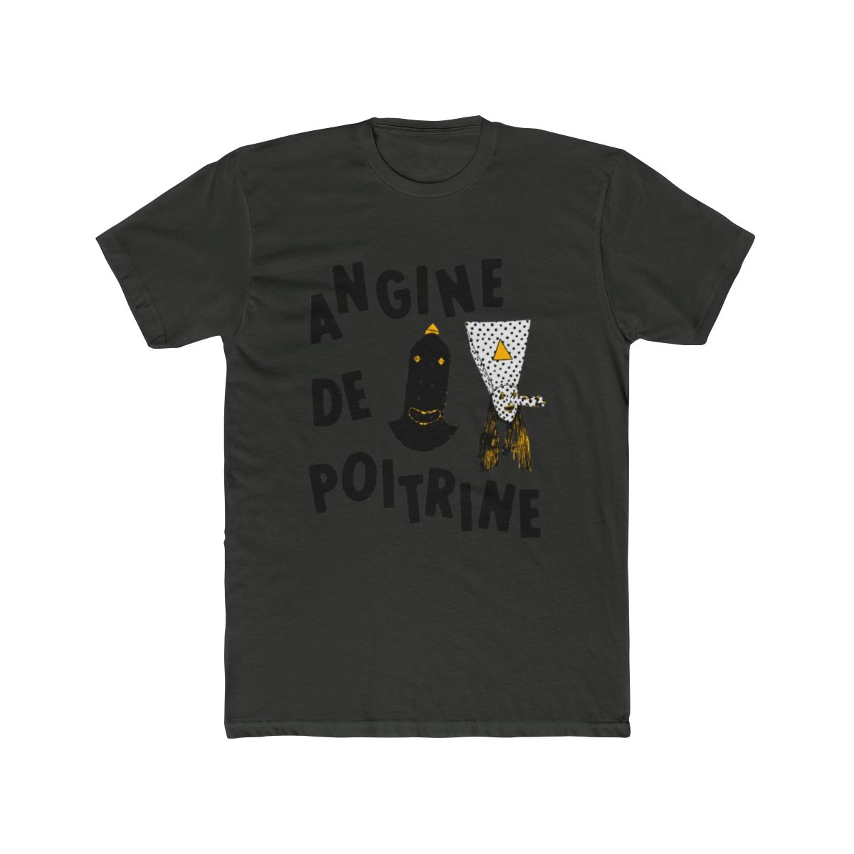 Angine de Poitrine - Mysterious Duo (Black Typography) T Shirt - alternate angle 5, merchandise