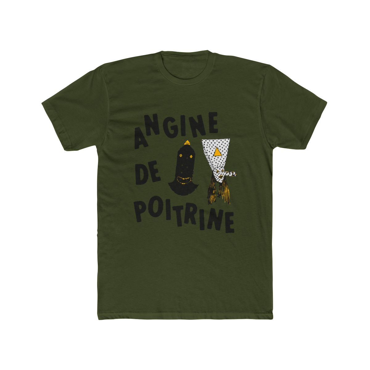 Angine de Poitrine - Mysterious Duo (Black Typography) T Shirt - alternate angle 4, merchandise
