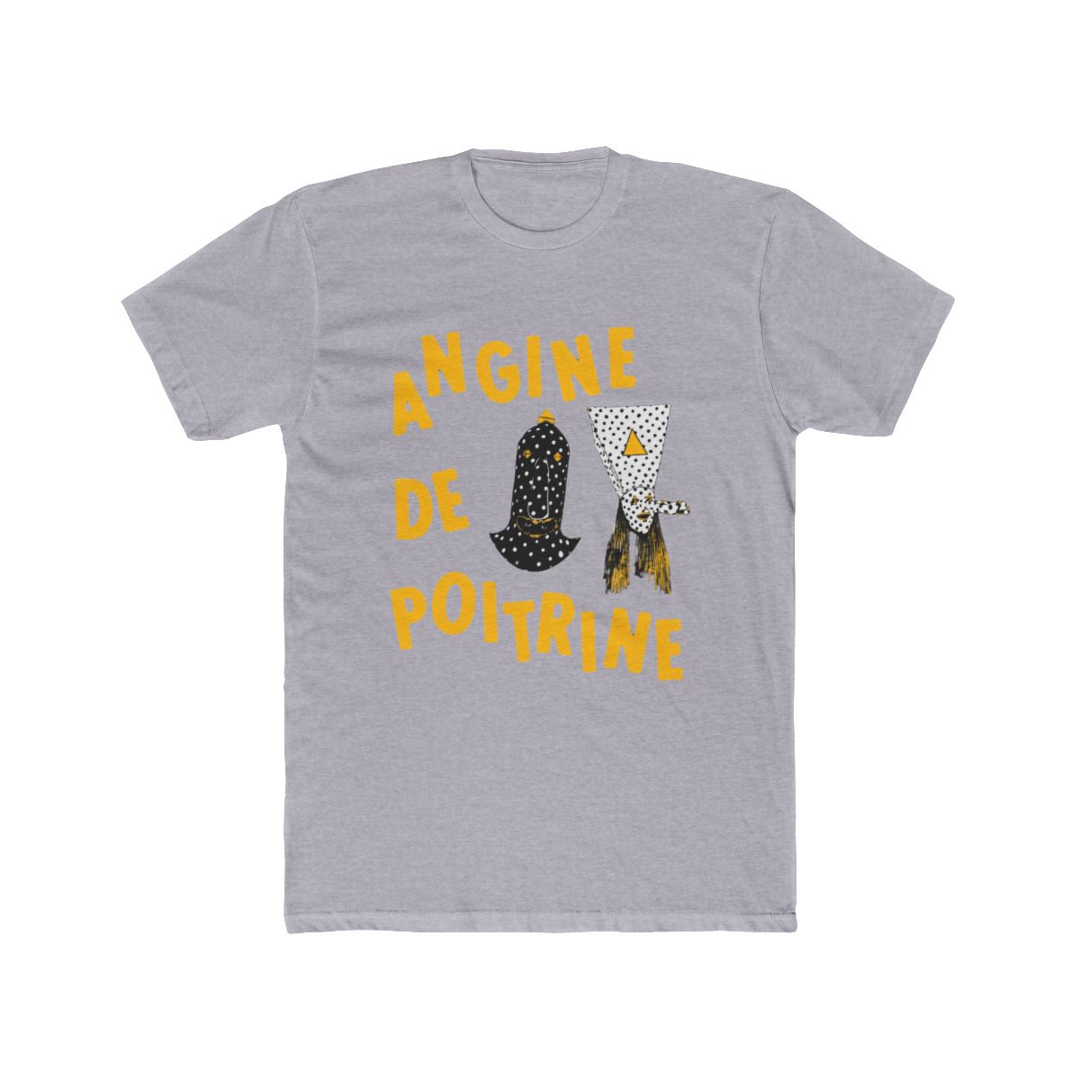 Angine de Poitrine - Mysterious Duo (Yellow Typography) T Shirt - alternate angle 5, merchandise