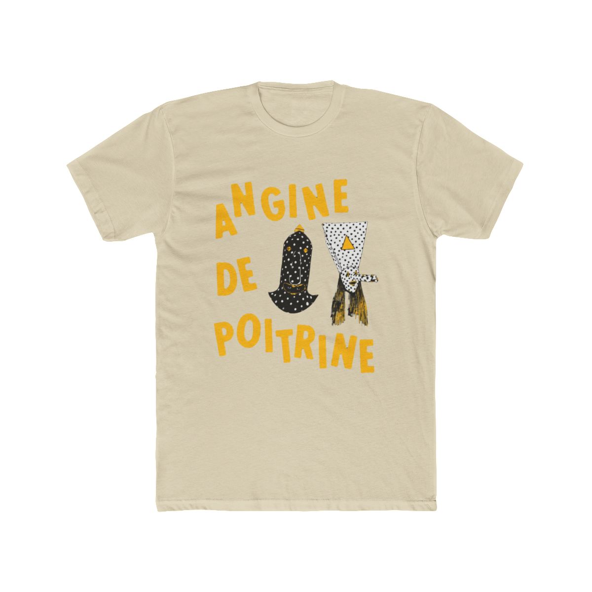 Angine de Poitrine - Mysterious Duo (Yellow Typography) T Shirt - alternate angle 4, merchandise
