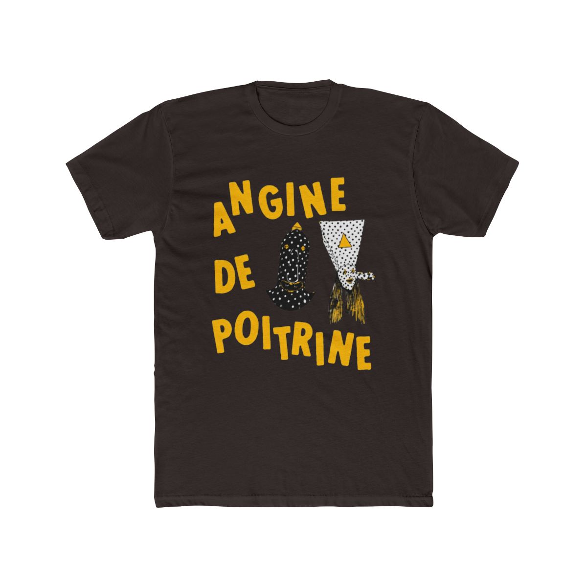 Angine de Poitrine - Mysterious Duo (Yellow Typography) T Shirt - alternate angle 3, merchandise