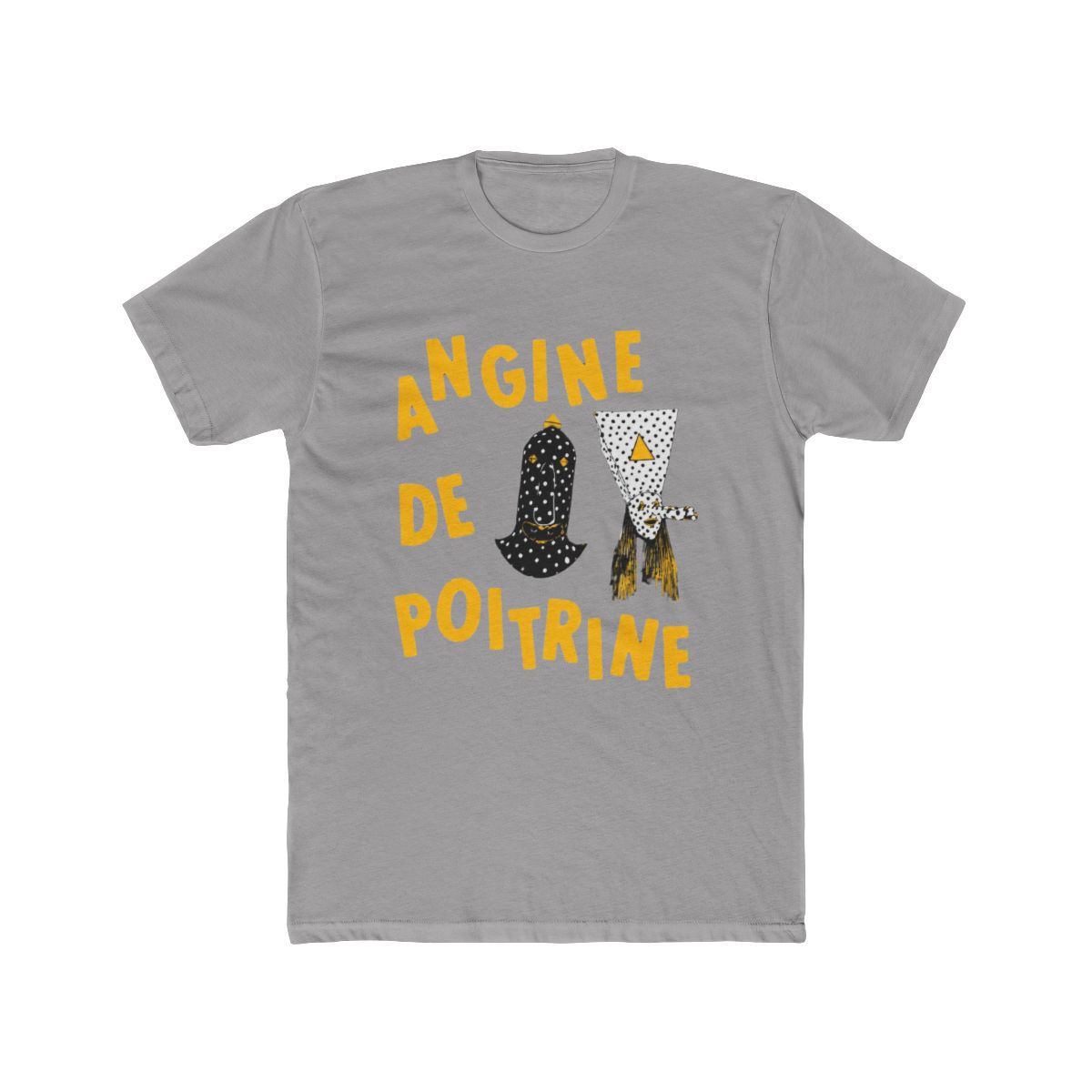 Angine de Poitrine - Mysterious Duo (Yellow Typography) T Shirt - alternate angle 2, merchandise