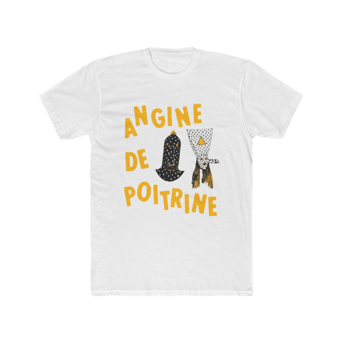 Angine de Poitrine - Mysterious Duo (Yellow Typography) T Shirt